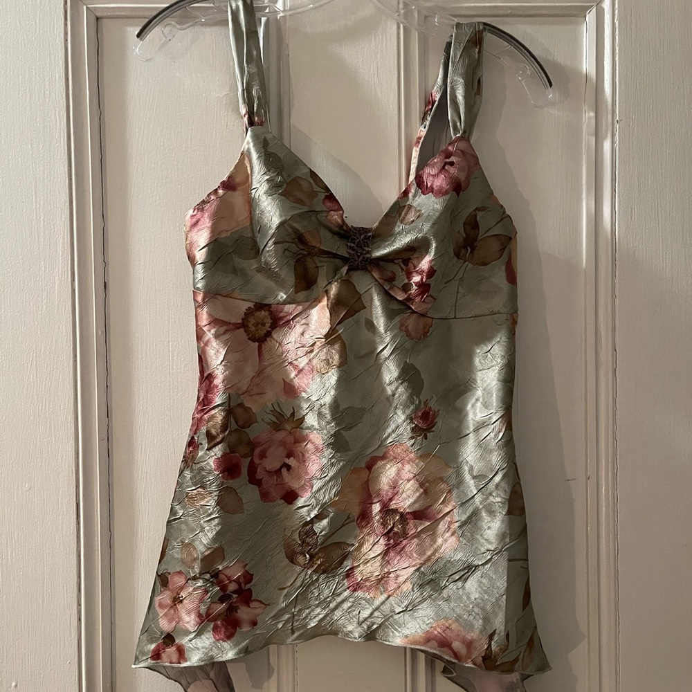 Silky Floral  Fairy Top Blouse